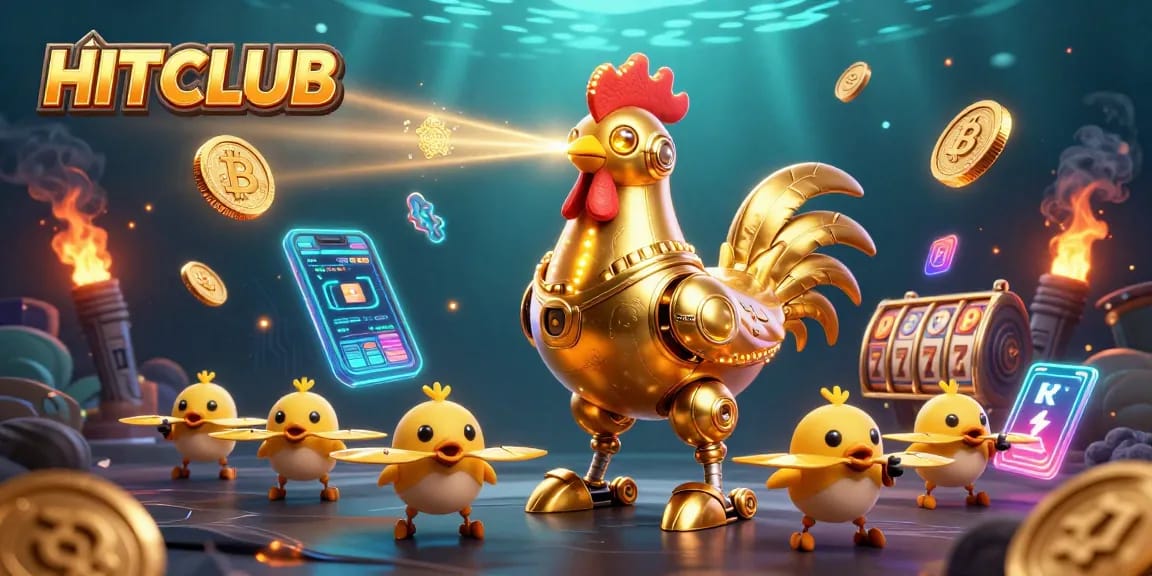 Experience thrilling gaming with HITCLUB's high-energy casino environment and vibrant elements.