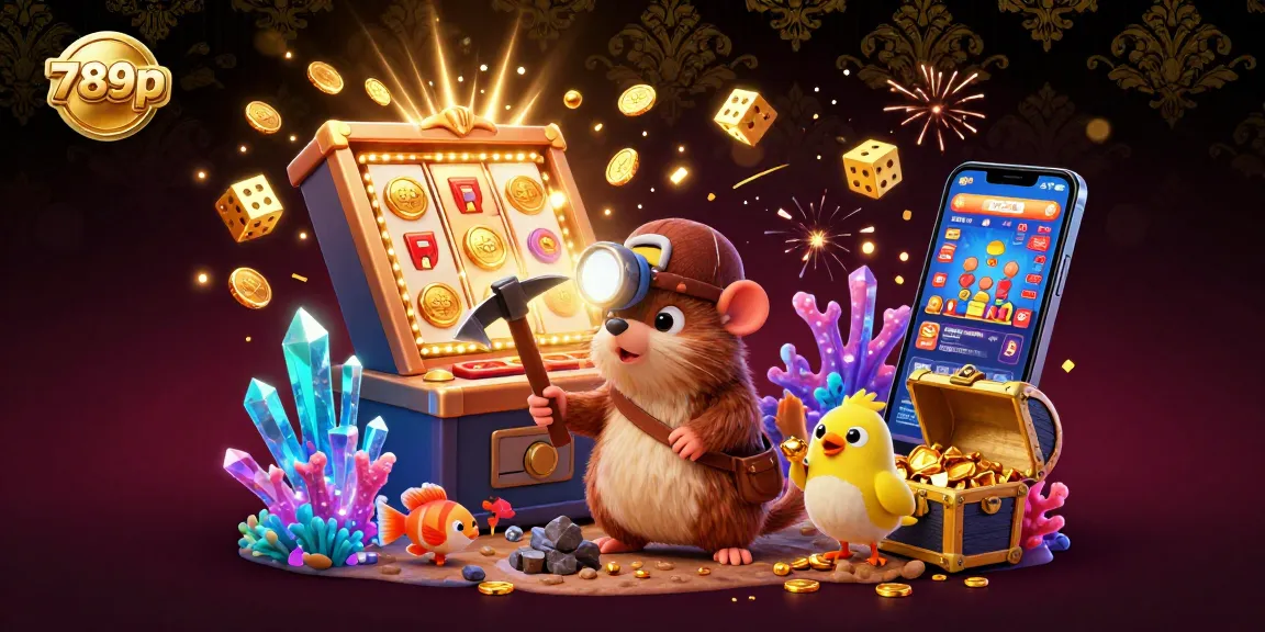 Experience thrilling underwater adventures with 789p, featuring treasure hunter mole, glowing crystals, and big wins!