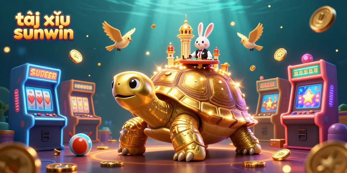 Experience the excitement of tài xỉu sunwin with our vibrant 3D illustration showcasing unique casino elements.